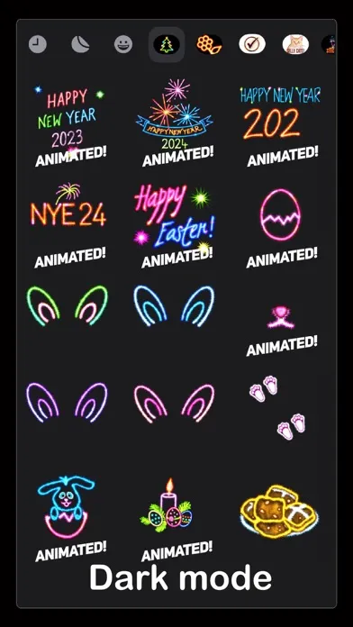 Скриншоты Celebration Sparkler stickers
