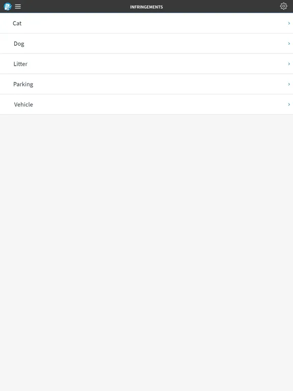 Ảnh chụp màn hình của Altus Infringements iPad 