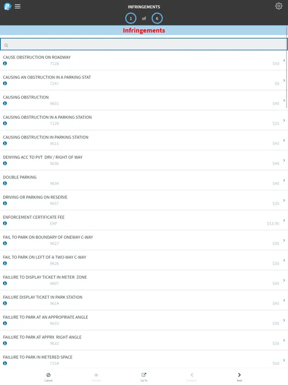 Ảnh chụp màn hình của Altus Infringements iPad 
