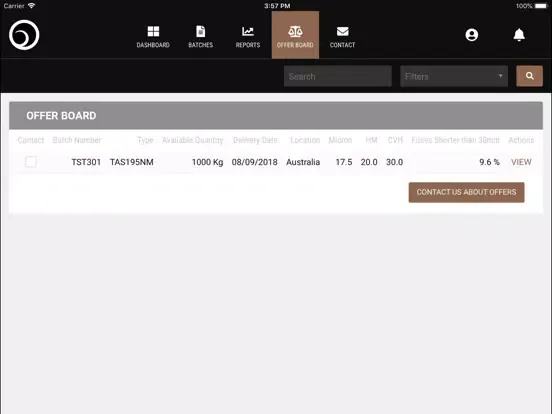 AME Traceability iPad  স্ক্রিনশট