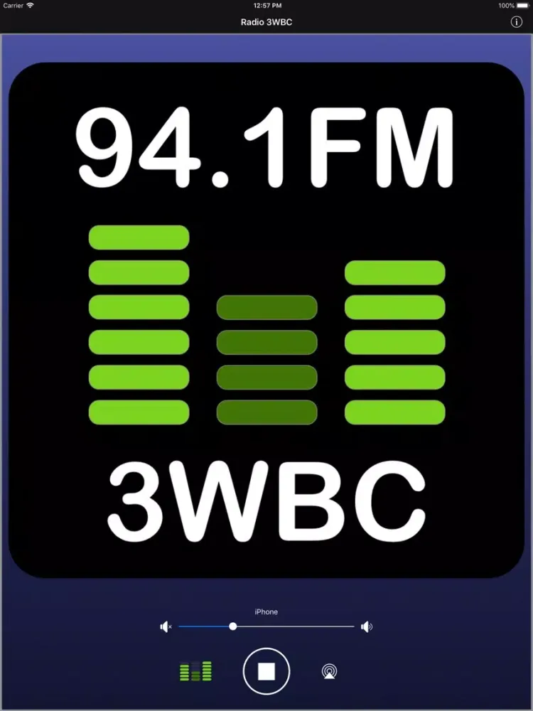 Radio 94.1FM 3WBC iPad  سکرین شاٹس