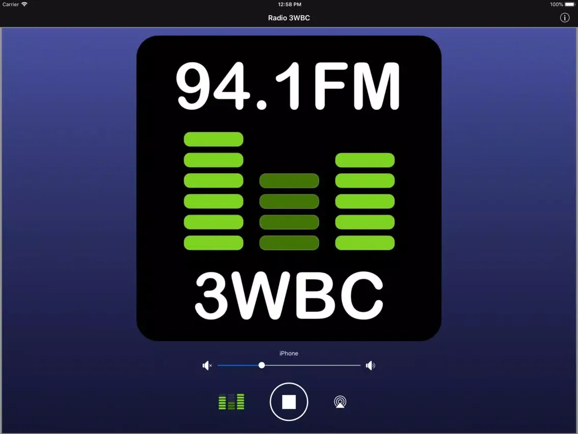 Radio 94.1FM 3WBC iPad  سکرین شاٹس