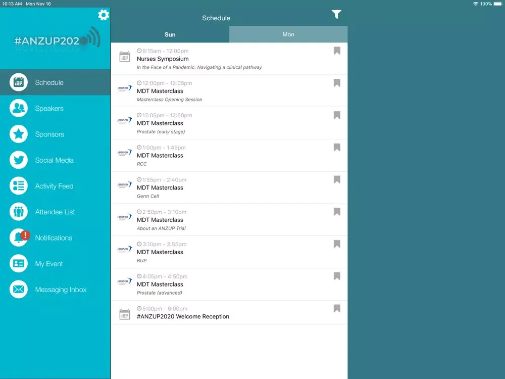 تصاویر 2020 ANZUP ASM iPad 