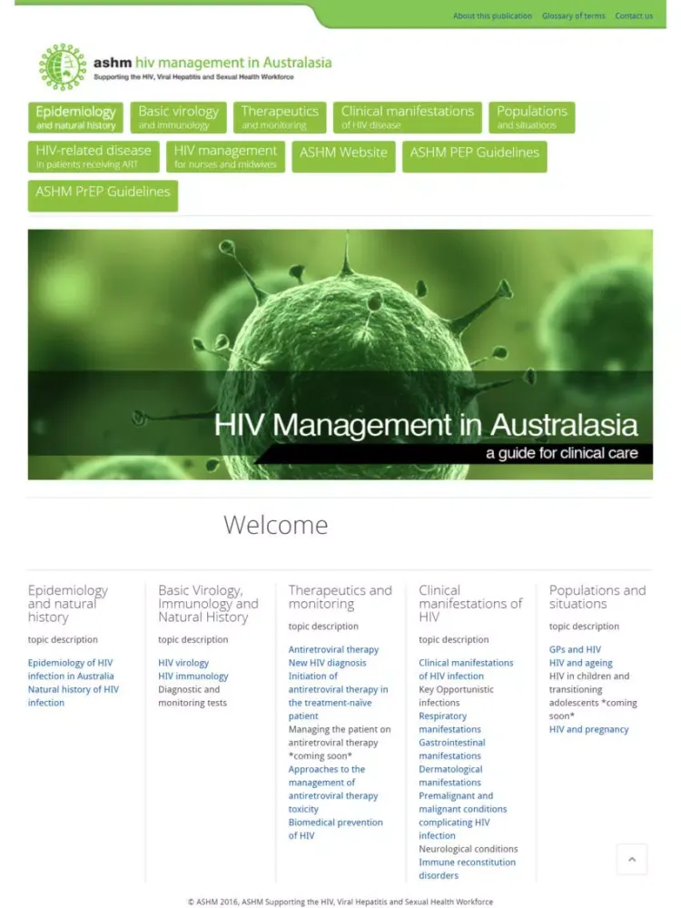 HIV Management in Australasia iPad 应用截图