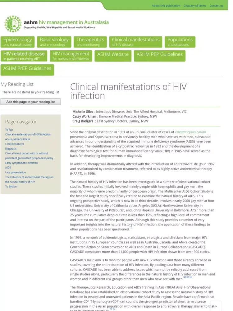 HIV Management in Australasia iPad 应用截图