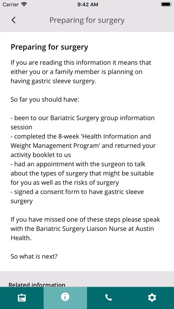 Capturas de tela do My Austin Health Journey