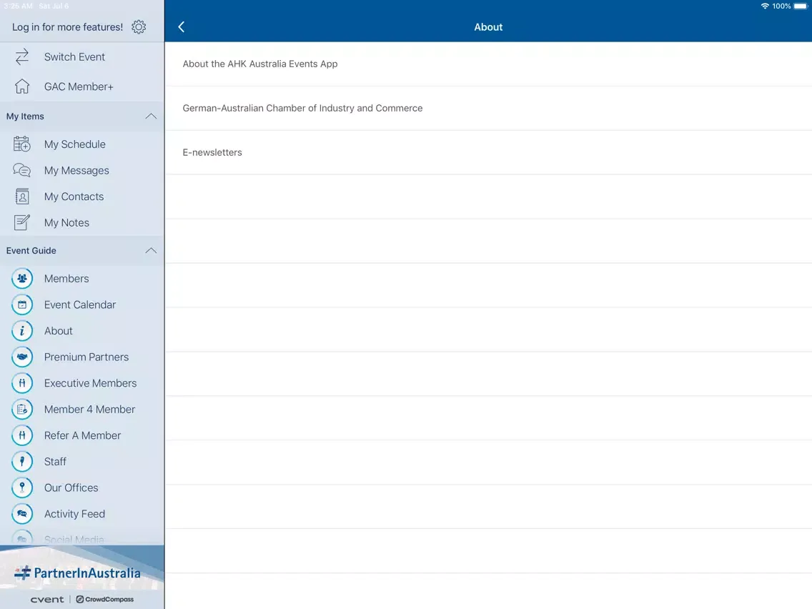 GAC Member+ iPad  Screenshots
