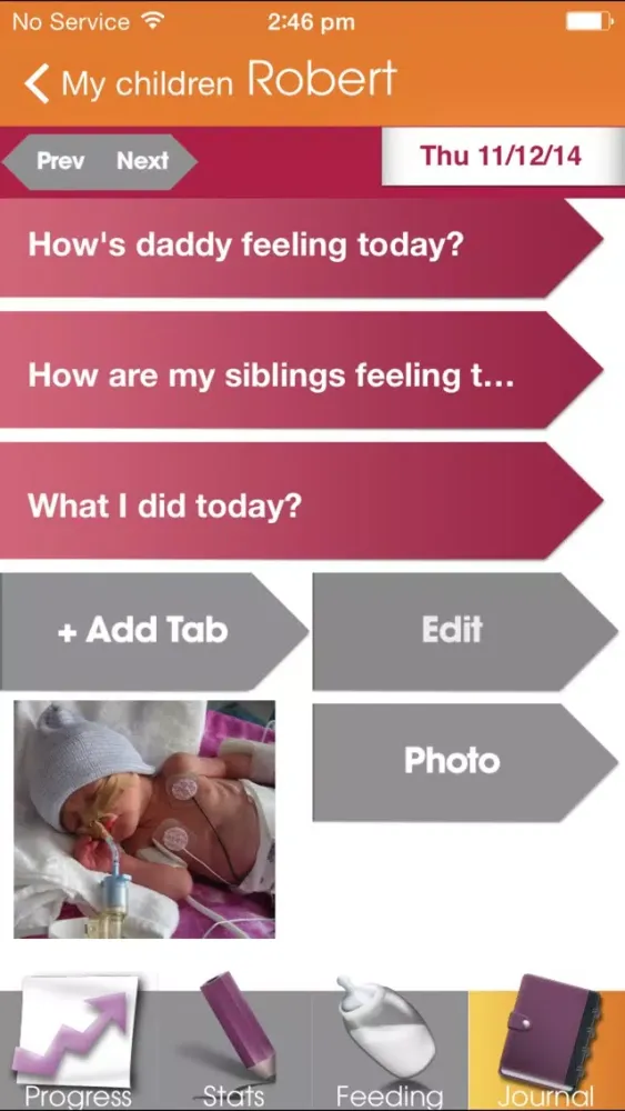 Capturas de pantalla de Premature Baby Journal