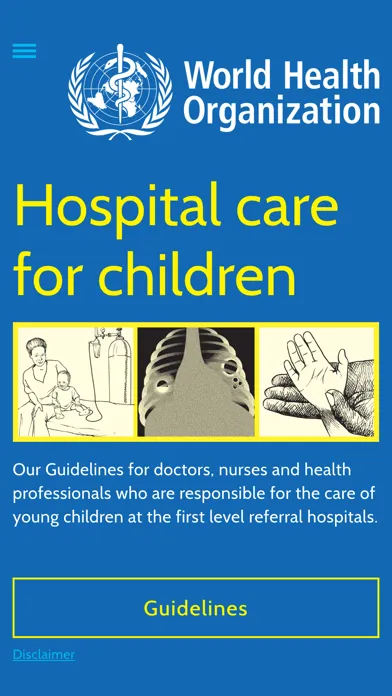 WHO e-Pocketbook of Hospital Care for Children 스크린샷
