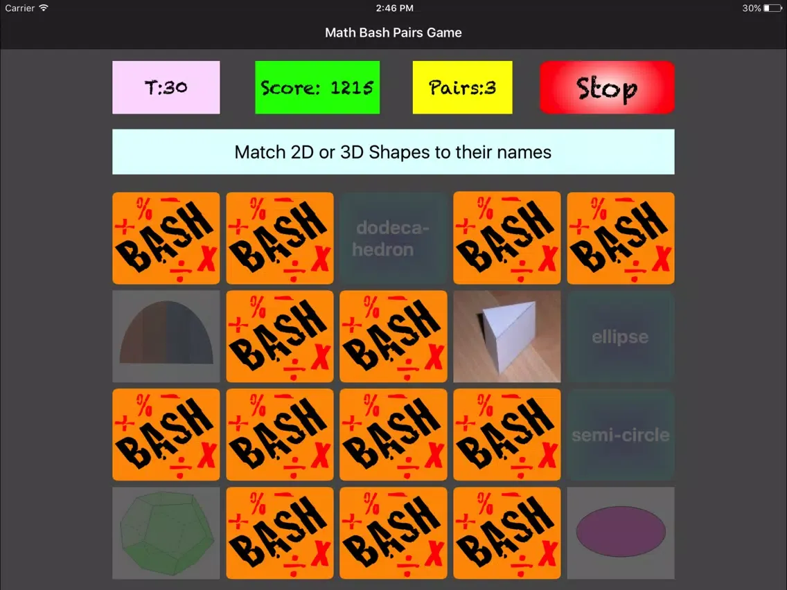 Captures d'écran de Maths Bash Secondary Free iPad 