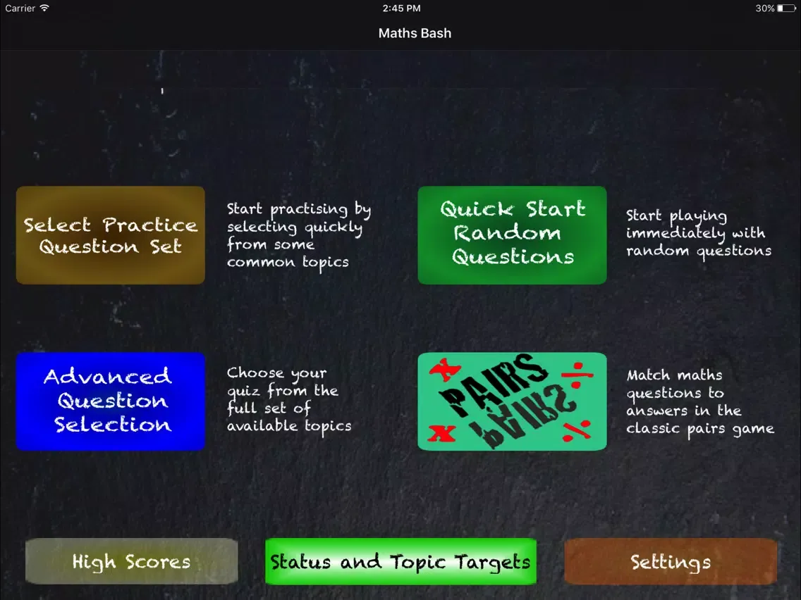 Captures d'écran de Maths Bash Secondary Free iPad 