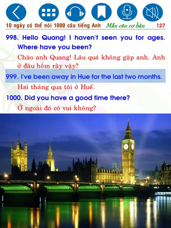 10 ngày nói 1000 câu Anh CB iPad  Screenshots