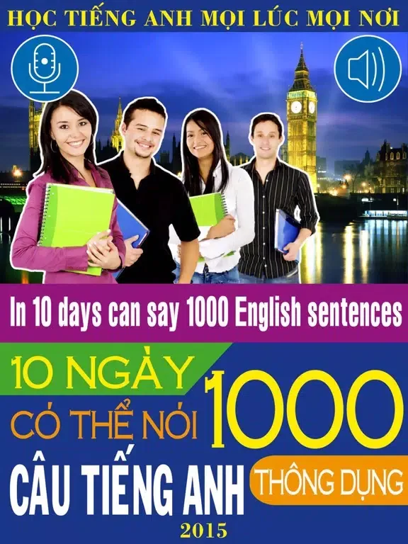 Captures d'écran de 10 ngày nói 1000 câu Anh TD iPad 