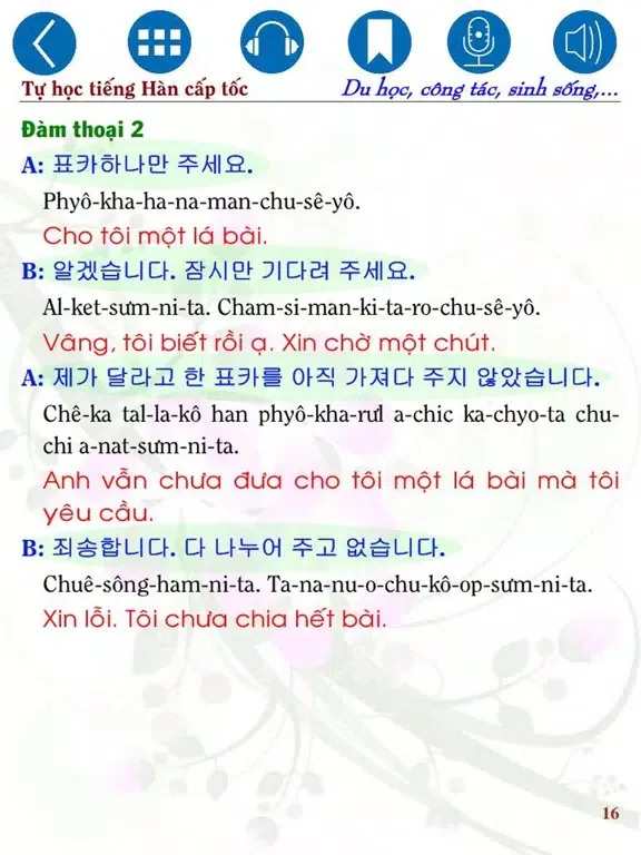 Tangkapan layar Korean for Studying Abroad iPad 