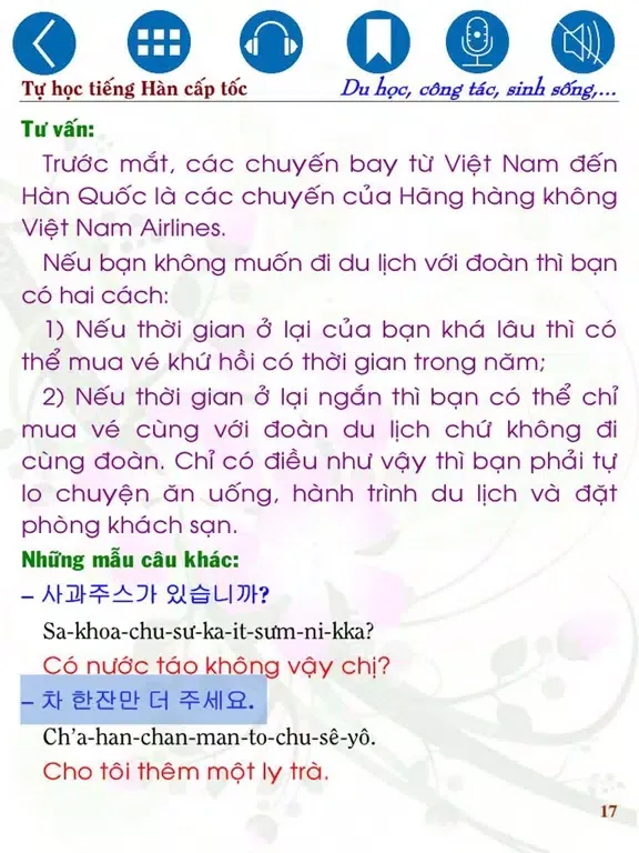 Tangkapan layar Korean for Studying Abroad iPad 