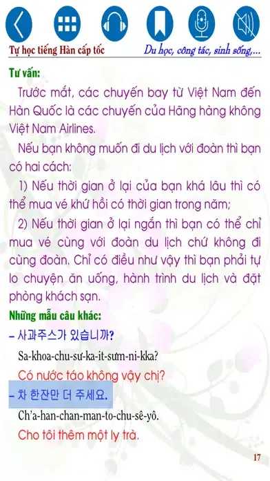 Tangkapan layar Korean for Studying Abroad