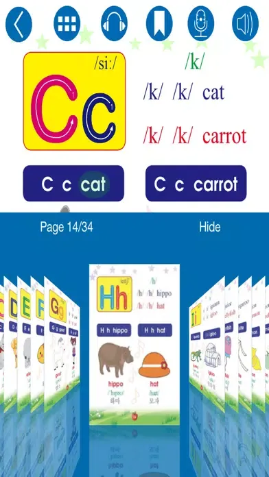 Tangkapan skrin English Phonics 1 Korean Ver