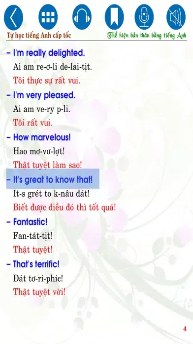 Zrzuty ekranu Express my English skills