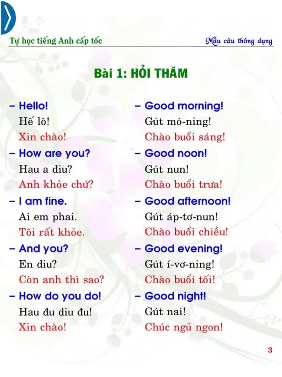 English Common Sentences iPad Screenshots