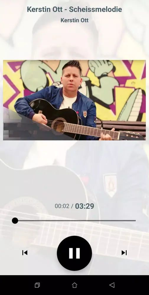 Tangkapan skrin Kerstin Ott musik online