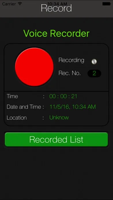 Ảnh chụp màn hình của iRecord Audio Recorder : Voice Recorder