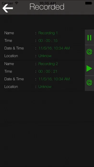 Ảnh chụp màn hình của iRecord Audio Recorder : Voice Recorder