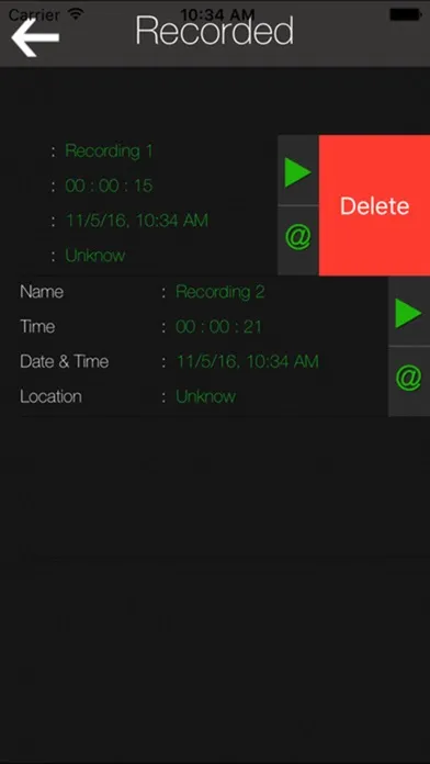 Ảnh chụp màn hình của iRecord Audio Recorder : Voice Recorder