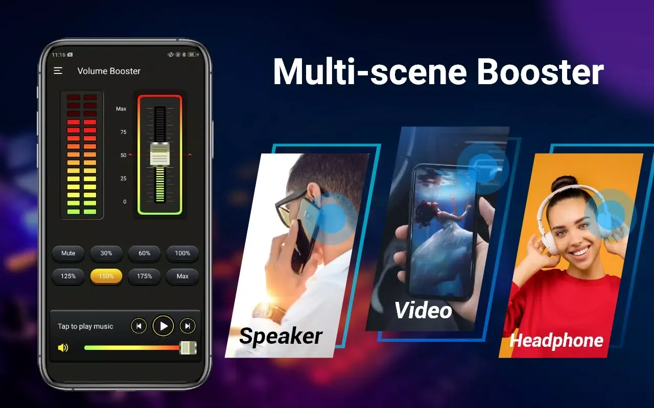 Tangkapan layar Volume Booster