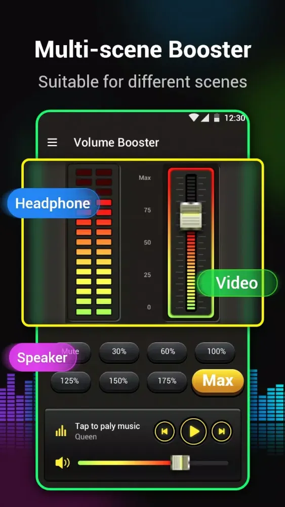 Tangkapan layar Volume Booster