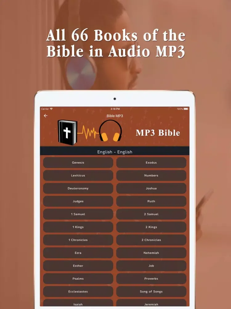 Скриншоты Audio Bible MP3 iPad 