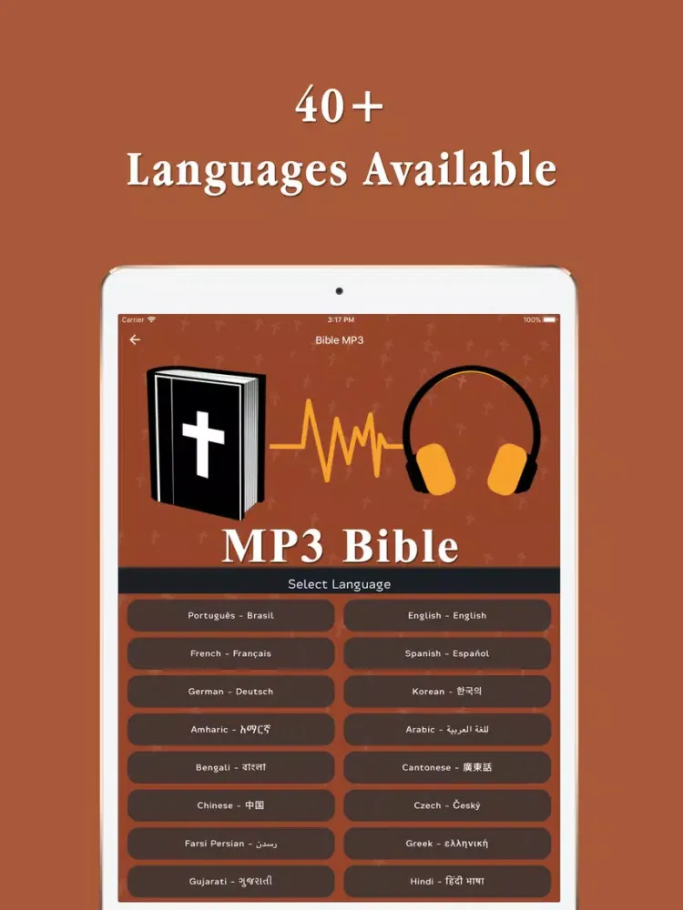 Скриншоты Audio Bible MP3 iPad 