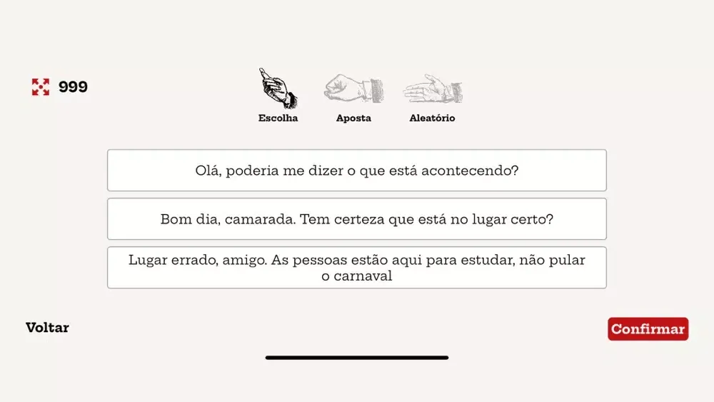Capturas de tela do Arajá
