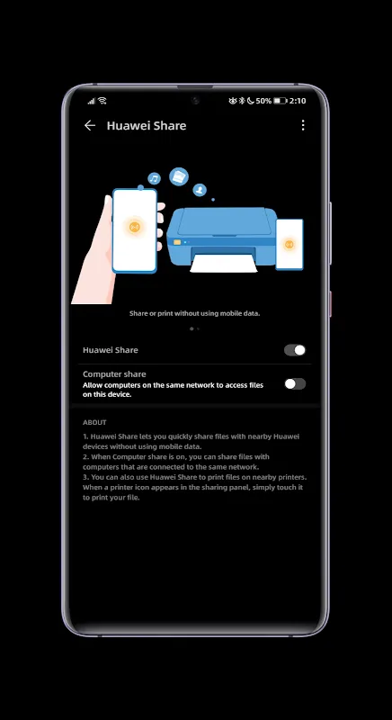 Minimal Black EMUI 10 স্ক্রিনশট