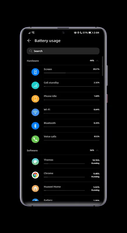 Minimal Black EMUI 10 স্ক্রিনশট