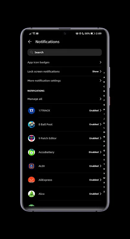 Minimal Black EMUI 10 স্ক্রিনশট
