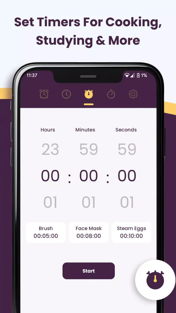 Tangkapan skrin Alarm Clock