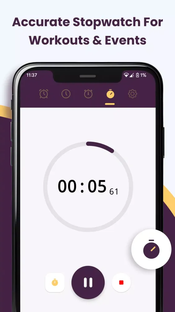 Tangkapan skrin Alarm Clock