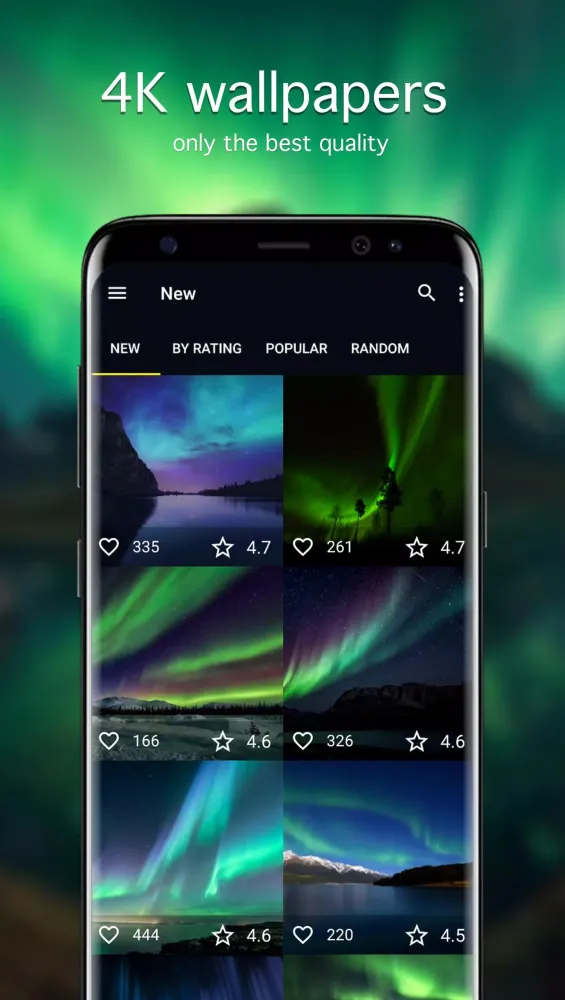 Zrzuty ekranu Aurora Borealis Wallpapers