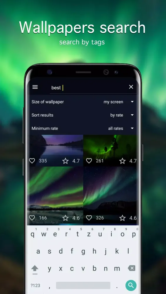 Zrzuty ekranu Aurora Borealis Wallpapers