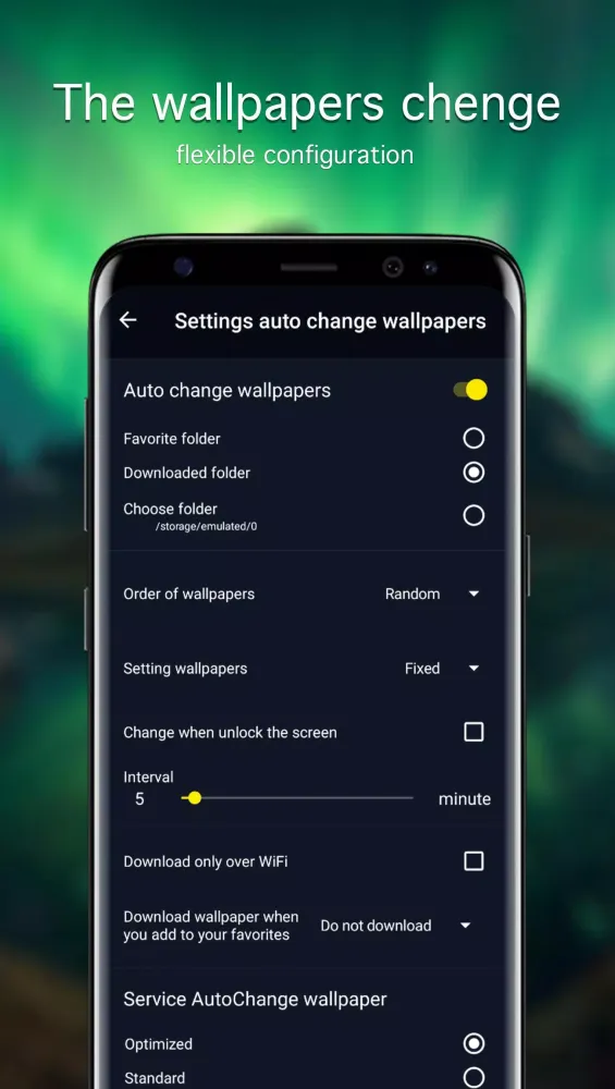 Zrzuty ekranu Aurora Borealis Wallpapers