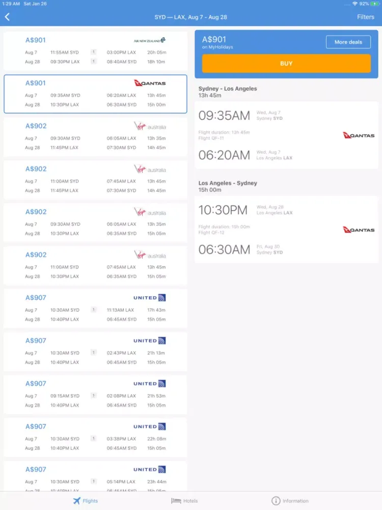 TRAVELO Flights, Hotels & Cars iPad  Screenshots
