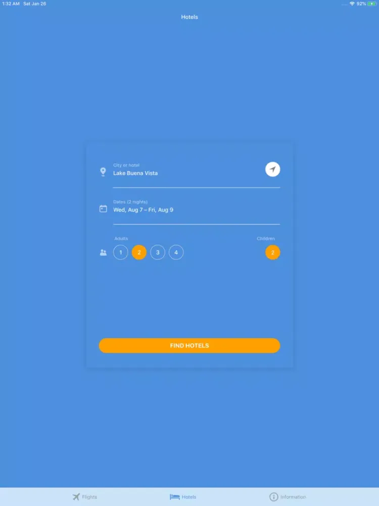 TRAVELO Flights, Hotels & Cars iPad  Screenshots