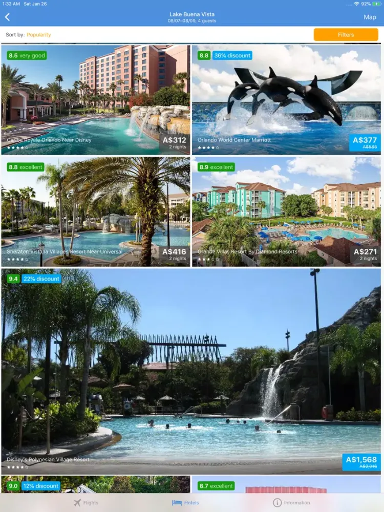TRAVELO Flights, Hotels & Cars iPad  Screenshots