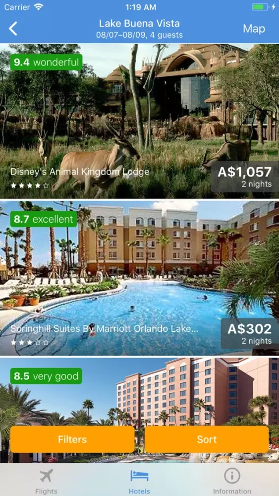 TRAVELO Flights, Hotels & Cars Screenshots