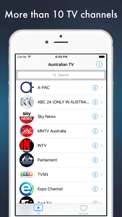 Zrzuty ekranu Australia TV - Australian television online