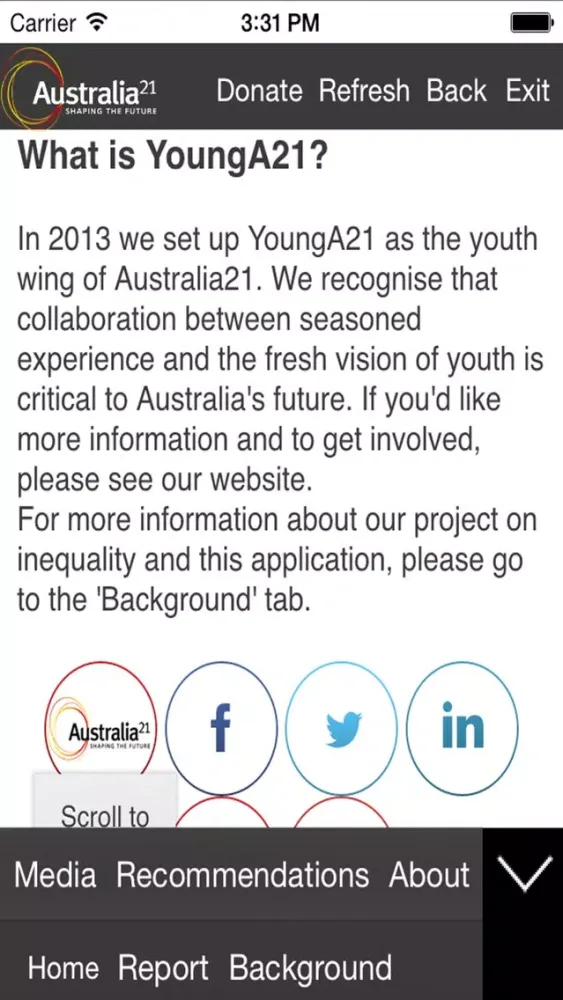 Australia21 Inequality App স্ক্রিনশট