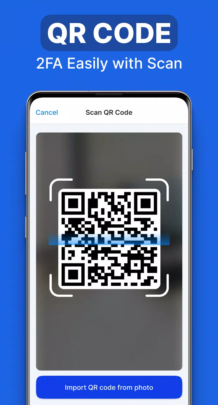 Capturas de tela do Authenticator