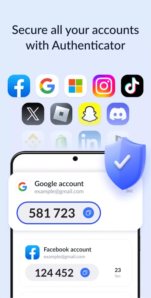 Screenshot di Authenticator App - SafeAuth