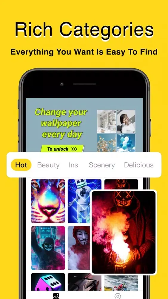 ภาพหน้าจอของ Wallpapers HD for iPhone ~