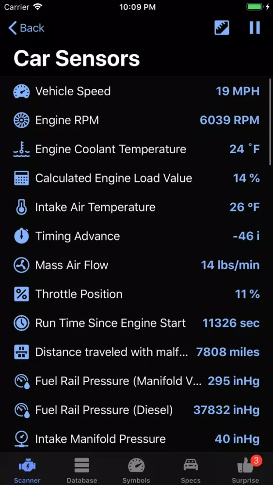 Tangkapan skrin Ford App